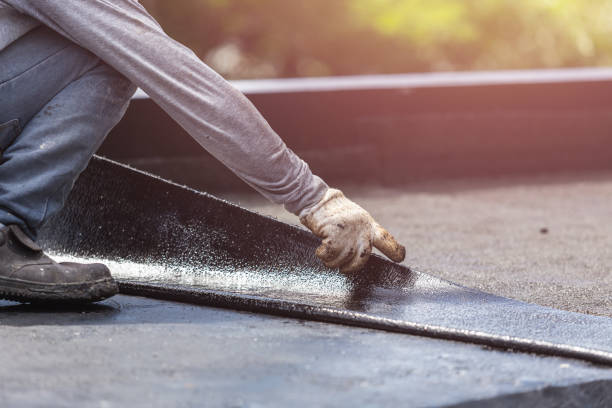 Professional Waterproofing technician working in King, WI